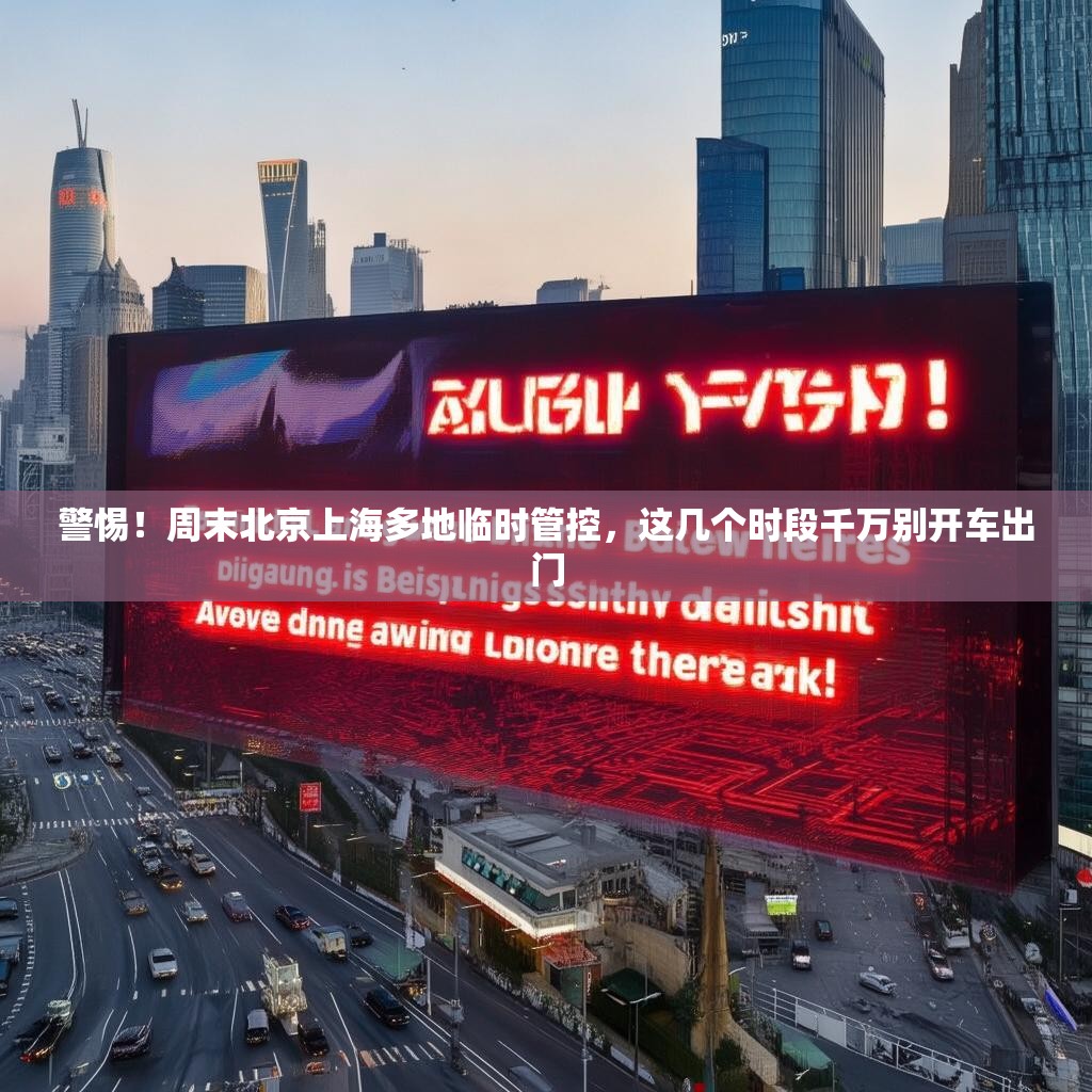 警惕！周末北京上海多地临时管控，这几个时段千万别开车出门